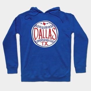 Dallas Texas Hand Drawn Typography Baseball T-Shirt Hoodie